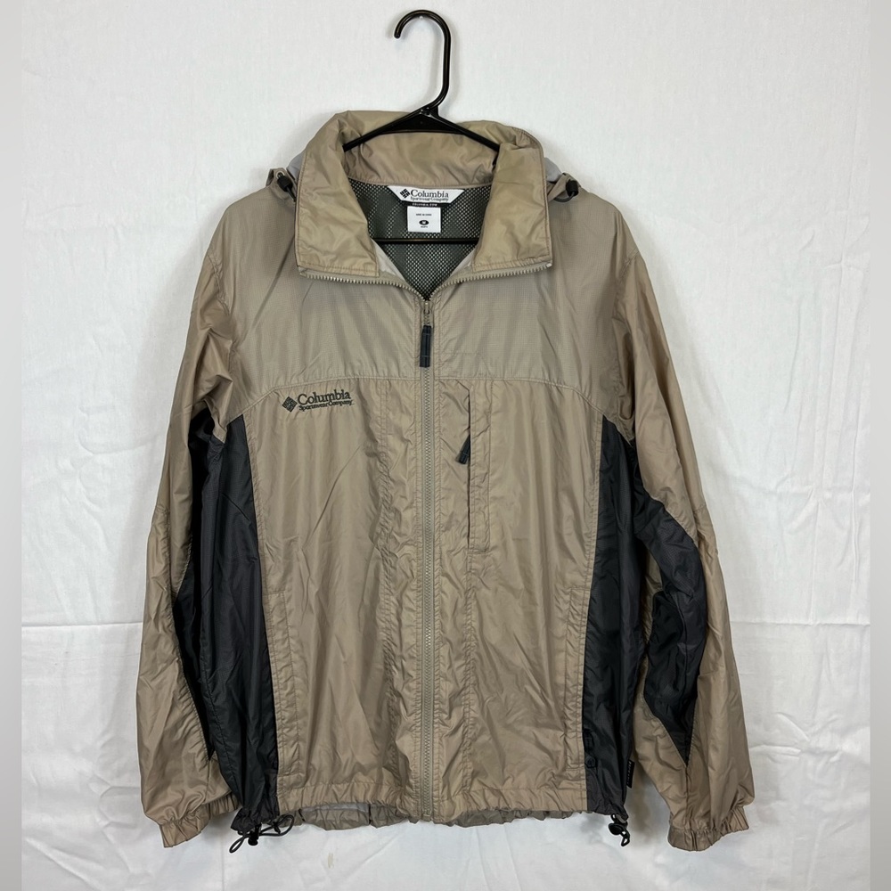 Vintage Columbia Two‎ Tone Brown Windbreaker Sz M